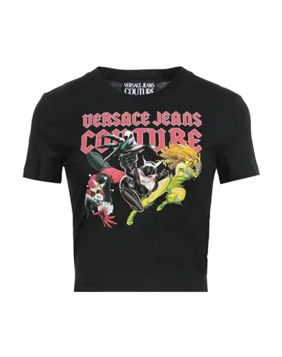 Versace Jeans Couture Woman T-shirt Black Size L Cotton