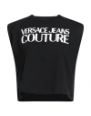 Versace Jeans Couture Woman T-shirt Black Size L Cotton In Black