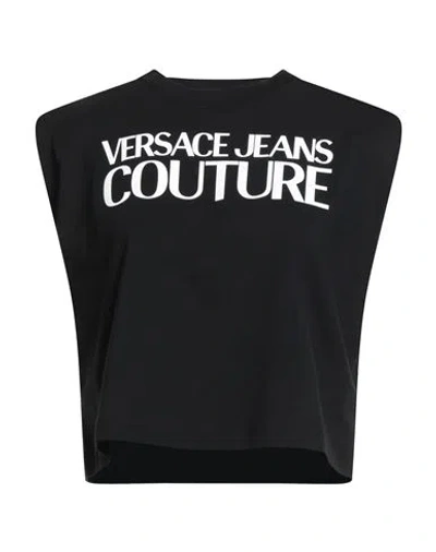 Versace Jeans Couture Woman T-shirt Black Size L Cotton