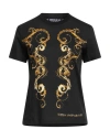 Versace Jeans Couture Woman T-shirt Black Size L Cotton In Black