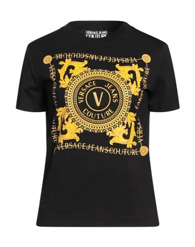 Versace Jeans Couture Woman T-shirt Black Size L Cotton
