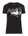 Versace Jeans Couture Woman T-shirt Black Size L Cotton, Elastane