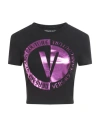 Versace Jeans Couture Black Printed T-shirt In E899 Black
