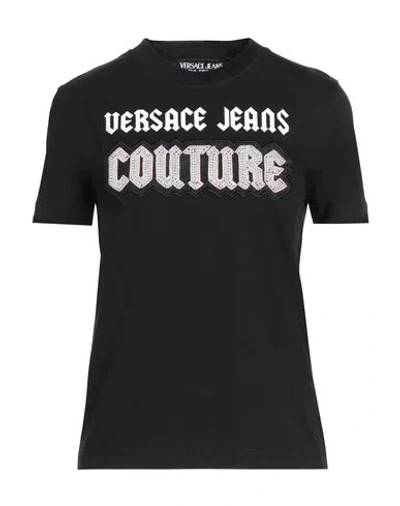 Versace Jeans Couture Woman T-shirt Black Size M Cotton