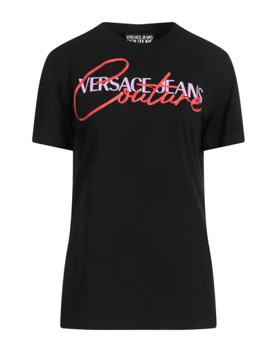 Versace Jeans Couture T-shirts In Black