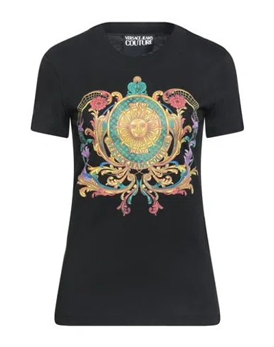 Versace Jeans Couture Woman T-shirt Black Size M Organic Cotton