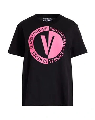 Versace Jeans Couture Woman T-shirt Black Size Xl Cotton