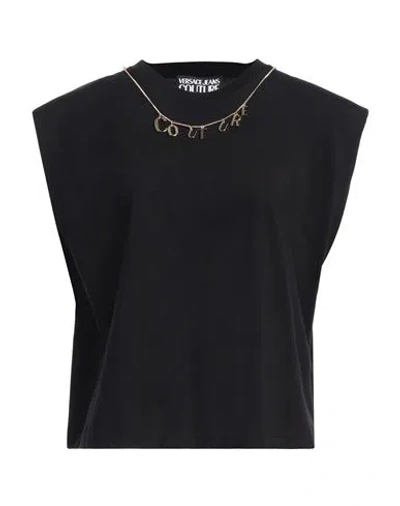Versace Jeans Couture Woman T-shirt Black Size Xl Cotton