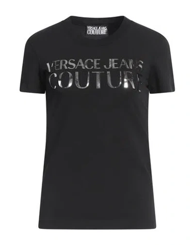 Versace Jeans Couture Woman T-shirt Black Size Xs Cotton, Elastane