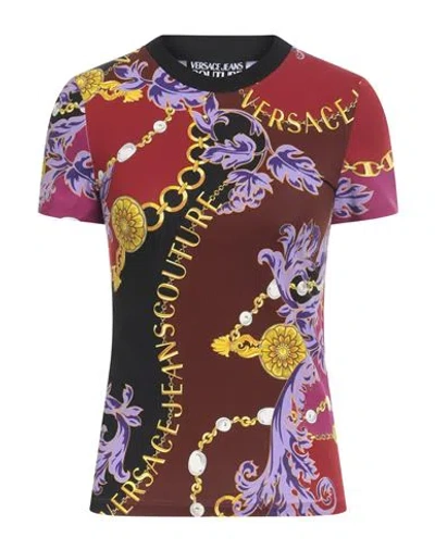 Versace Jeans Couture Baroque-print Cotton T-shirt In Multicolor