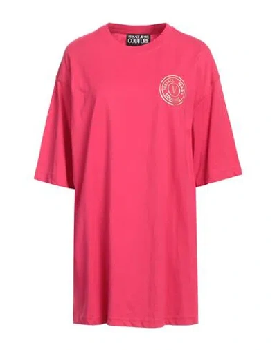 Versace Jeans Couture Woman T-shirt Magenta Size M Cotton