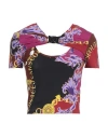 Versace Jeans Couture Purple & Burgundy Chain Couture T-shirt In Purple