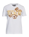 Versace Jeans Couture Logo-print Cotton T-shirt In White