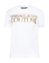 Versace Jeans Couture Logo-print Cotton T-shirt In White