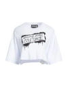 Versace Jeans Couture Woman T-shirt White Size S Cotton