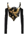 Versace Jeans Couture Black Chain Couture Blouse In Black