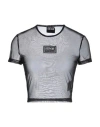 Versace Jeans Couture Woman Top Black Size L Polyamide, Elastane In Black