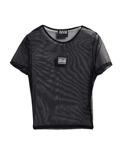 Versace Jeans Couture Woman Top Black Size L Polyamide, Elastane