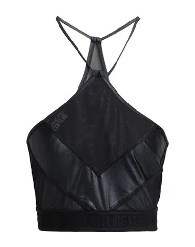 Versace Jeans Couture Woman Top Black Size M Polyamide, Elastane