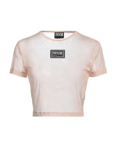Versace Jeans Couture Woman Top Blush Size L Polyamide, Elastane In Pink