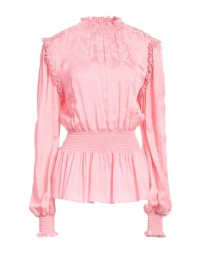 Versace Jeans Couture Woman Top Pink Size 4 Acetate, Viscose