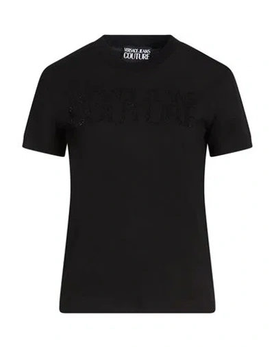 Versace Jeans Couture Woman T-shirt Black Size S Cotton