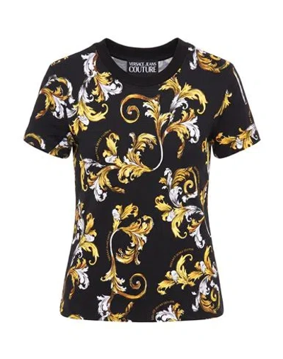 Versace Jeans Couture Woman T-shirt Black Size S Cotton