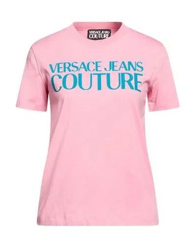 Versace Jeans Couture Woman T-shirt Pink Size L Cotton
