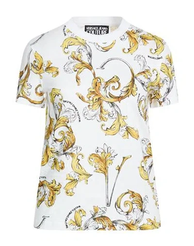 Versace Jeans Couture Woman T-shirt White Size S Cotton
