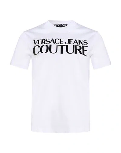 Versace Jeans Couture Woman T-shirt White Size Xxs Cotton