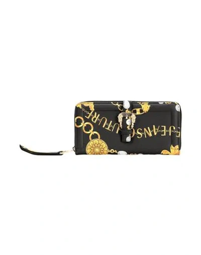 Versace Jeans Couture Woman Wallet Black Size - Polyurethane