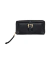 Versace Jeans Couture Woman Wallet Black Size - Polyurethane In Black
