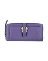 Versace Jeans Couture Woman Wallet Dark Purple Size - Polyurethane