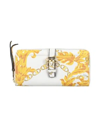 Versace Jeans Couture Woman Wallet White Size - Polyurethane