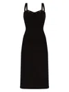 Versace Jeans Couture Women's Cady Midi Dress In Black