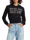 Versace Jeans Couture Woman Sweatshirt Black Size L Cotton In Black
