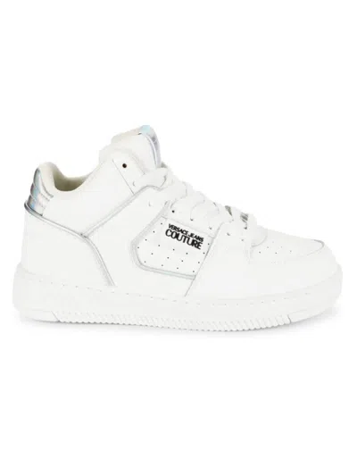 Versace Jeans Couture Women's Fondo Logo Platform Sneakers In White