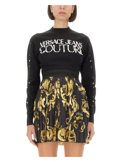 VERSACE JEANS COUTURE WOMEN'S JERSEY WITH LOGO