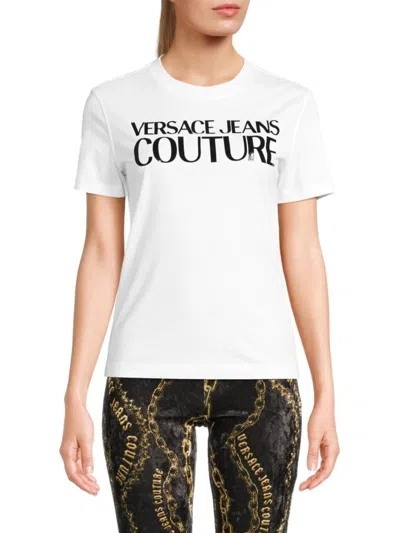 VERSACE JEANS COUTURE WOMEN'S LOGO COTTON T-SHIRT