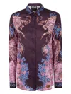 Versace Jeans Couture Placed Shirt In Pink & Purple