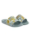 Versace Jeans Couture Barocco Pantoletten In White