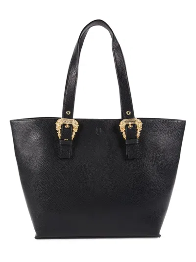 Versace Jeans Couture Women's Range Buckle Logo Tote In Black