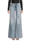 Versace Jeans Couture Crystal-logo Straight-leg Jeans In Indigo