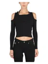 Versace Jeans Couture Women's Shirt With Bare Shoulders In Black