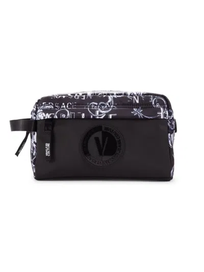 Versace Jeans Couture Women's Small Logo Zip Pouch In Black