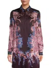 Versace Jeans Couture Placed Shirt In Purple Multi