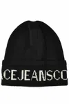 Versace Jeans Couture Womens Beanie In Black