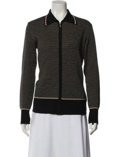 Pre-owned Versace Jeans Couture Wool Tweed Pattern Evening Jacket In Multi