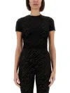 Versace Jeans Couture Devoré Zebra Short T-shirt