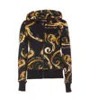 Versace Jeans Couture Zip Chromo Print Sweatshirt In Black
